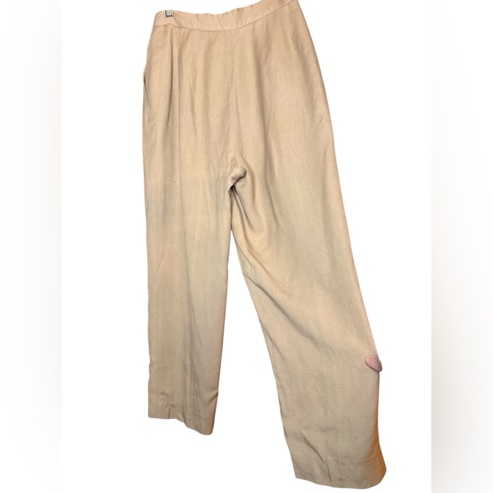 Vintage 1970s / 1980s Christian Dior Tan Pantsuit - Picture 13 of 15